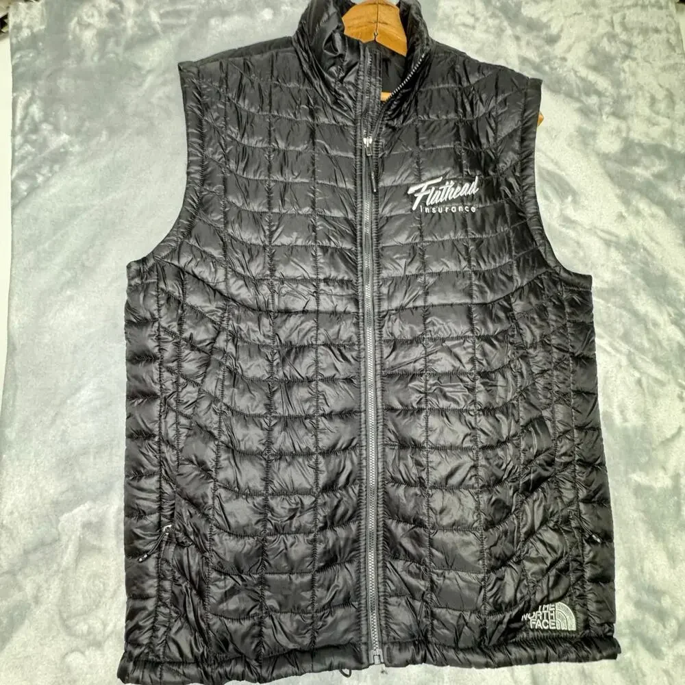 The North Face Thermoball Eco Black Full Zip Puffer Vest Mens Medium Outdoor